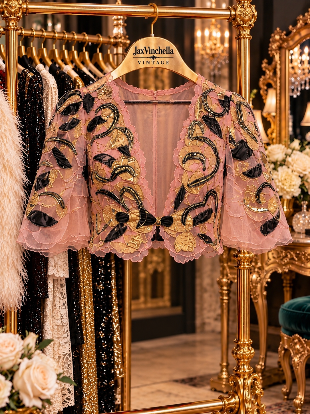 CHER CROPPED BOLERO JACKET