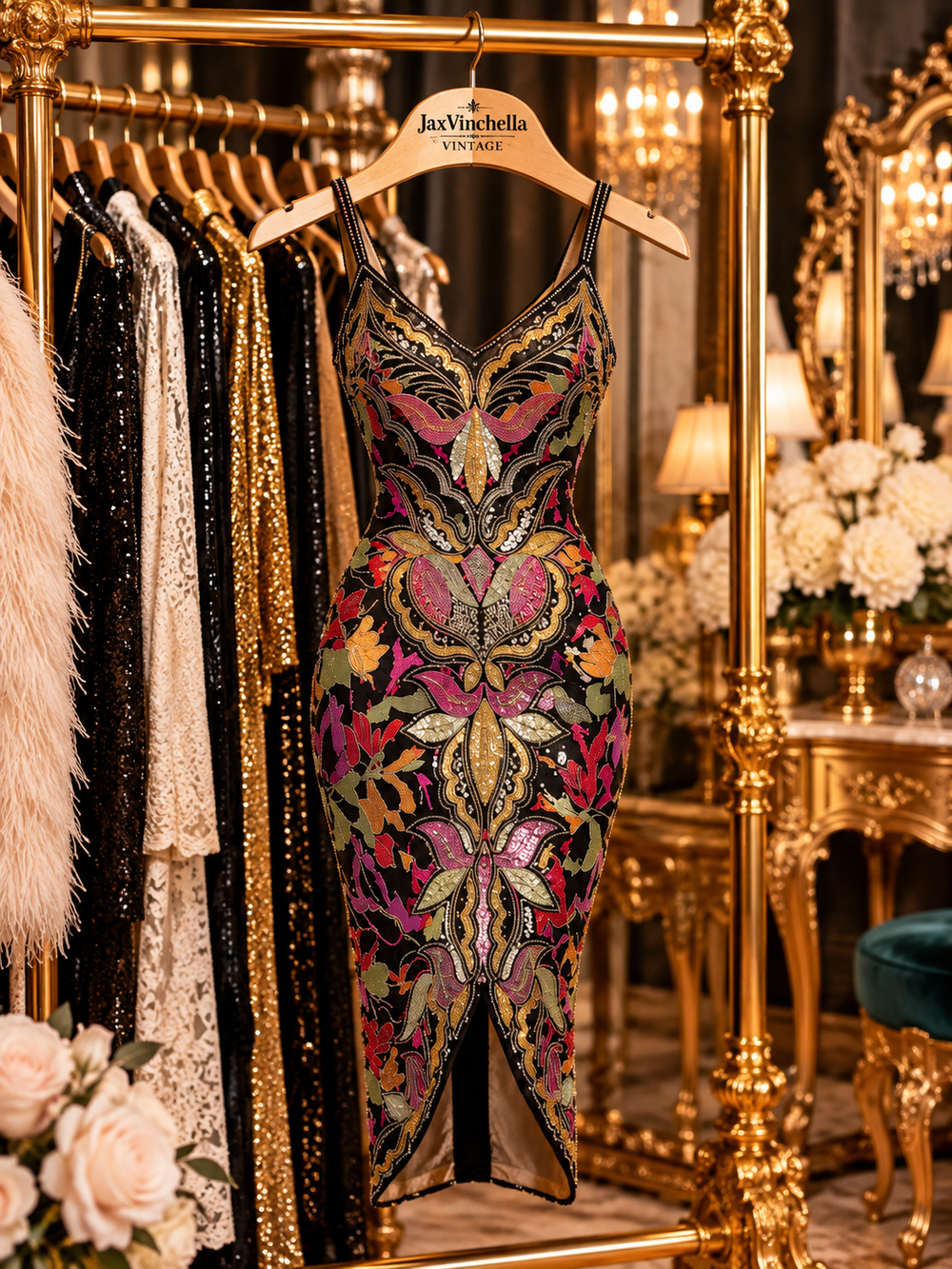 BUTTERFLY COCKTAIL DRESS