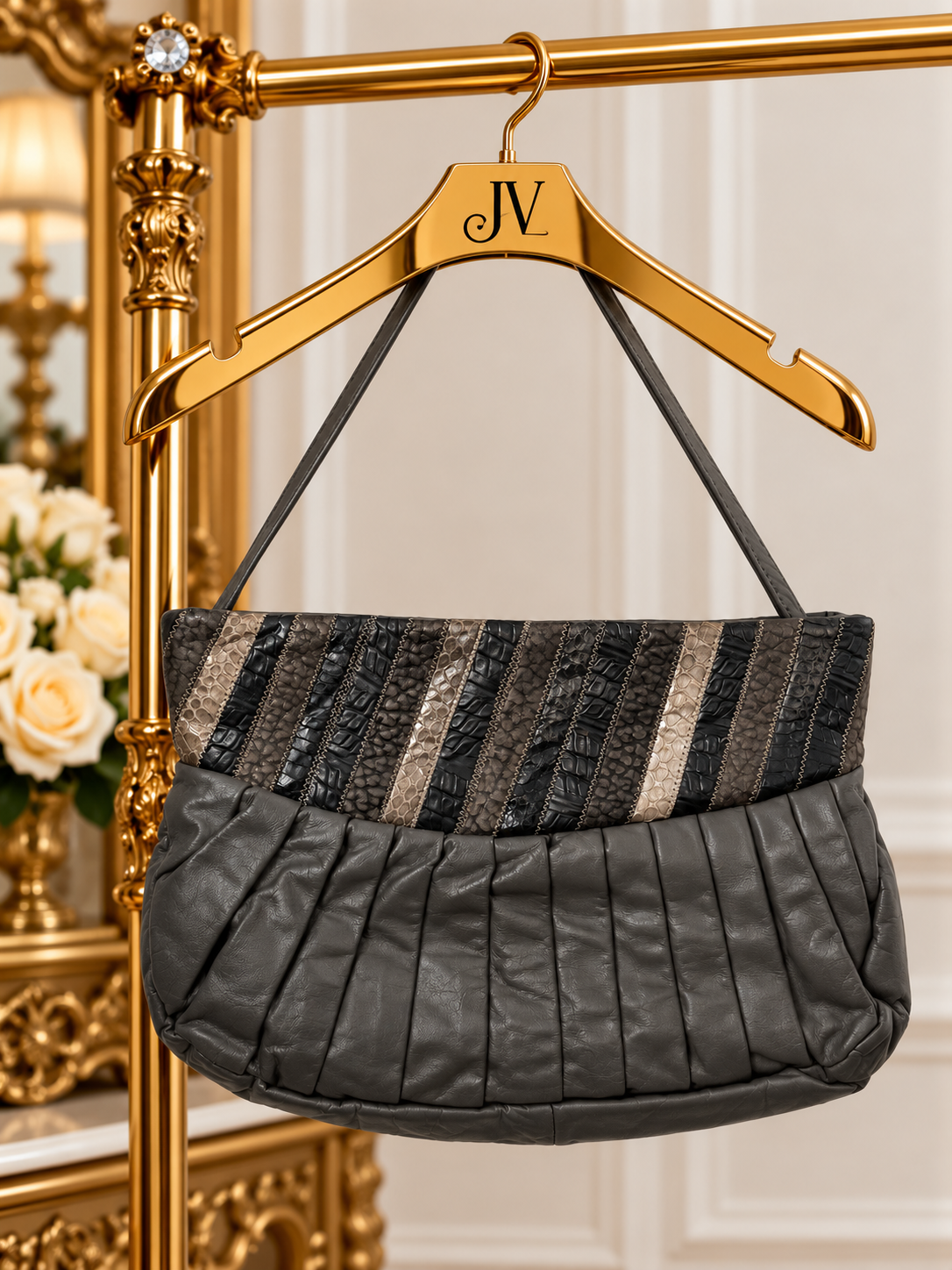GRAY PLEATS HB