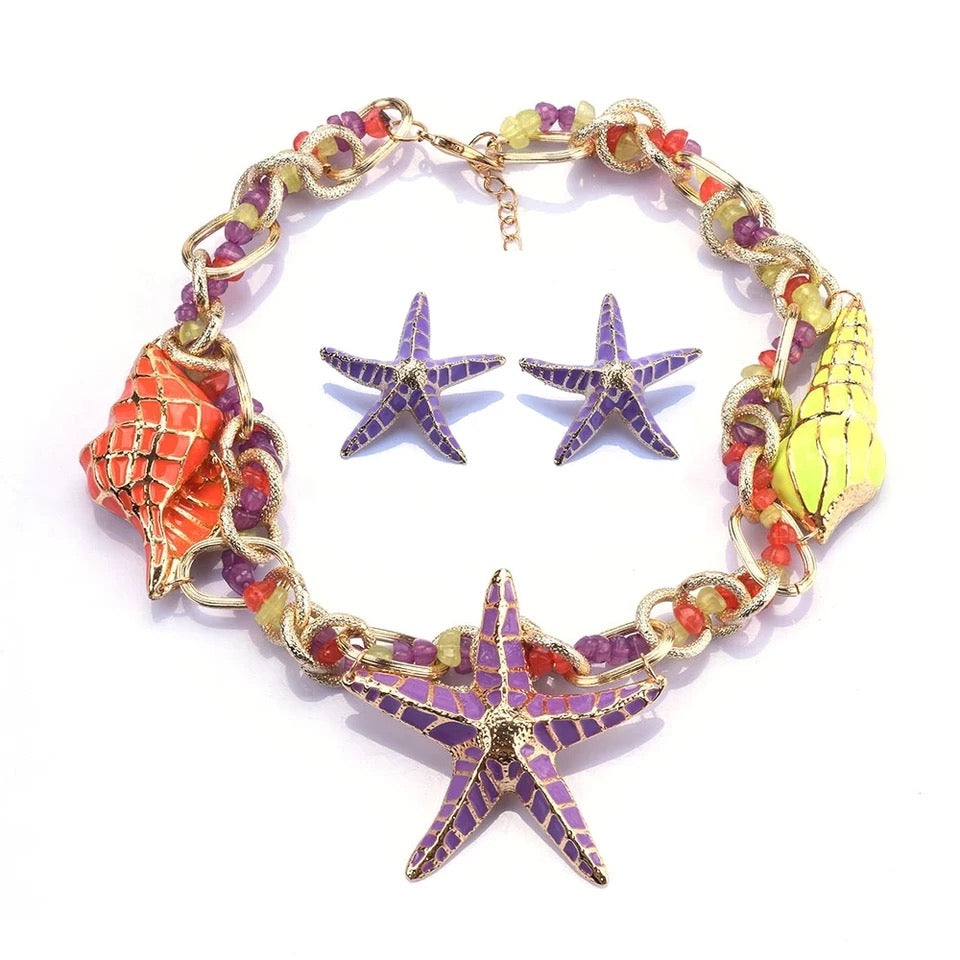 STARFISH CHOKER NECKLACE