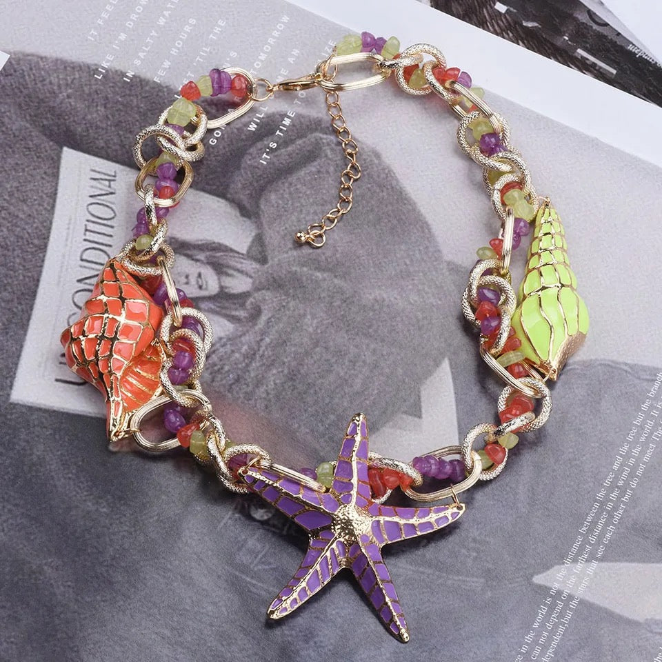 STARFISH CHOKER NECKLACE