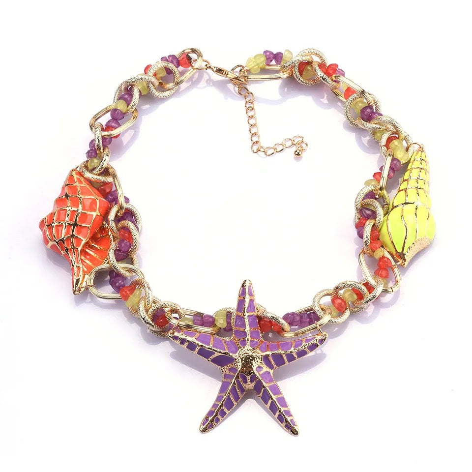 STARFISH CHOKER NECKLACE