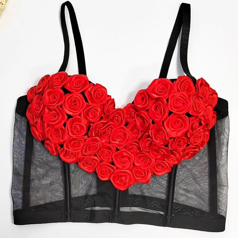 CAMI HEART BRA TOP