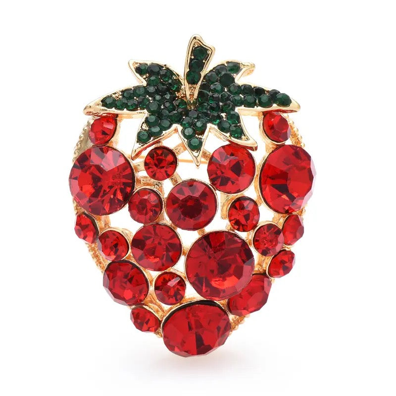 STRAWBERRY BROOCH