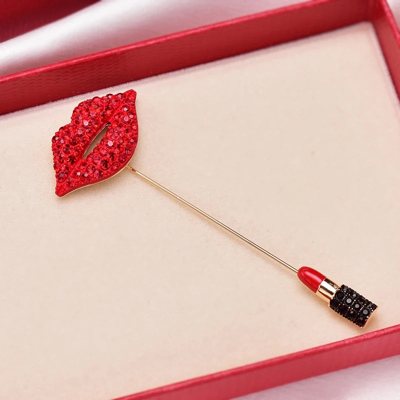 LIPSTICK BROOCH