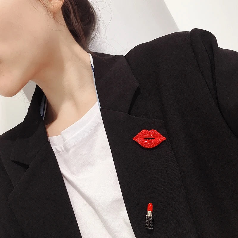 LIPSTICK BROOCH