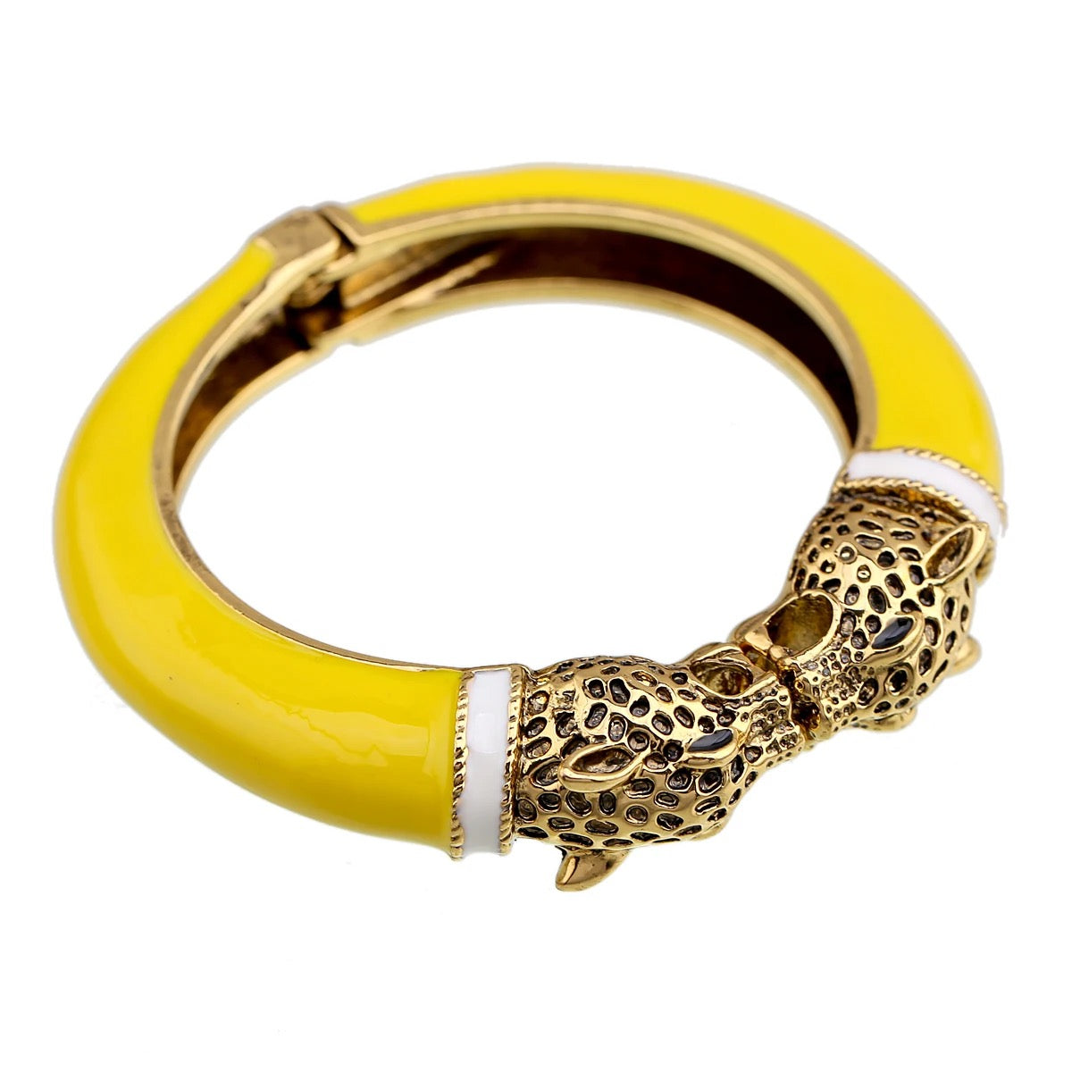 LEOPARD CUFF - YELLOW