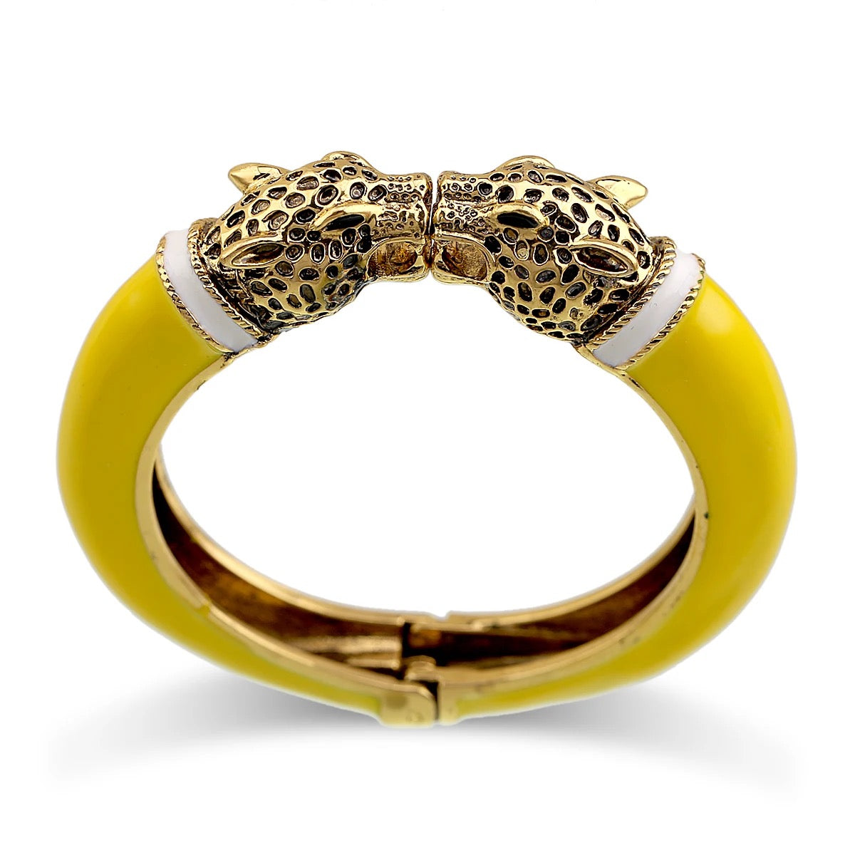 LEOPARD CUFF - YELLOW