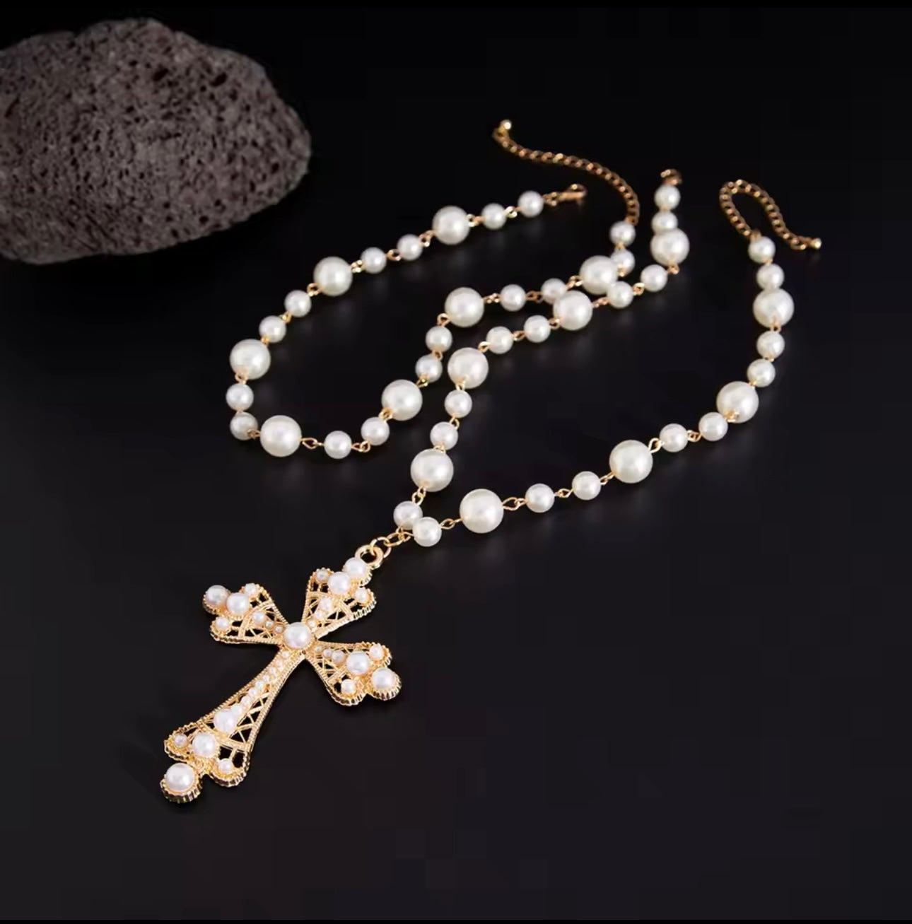 LIKE A VIRGIN CROSS NECKLACE