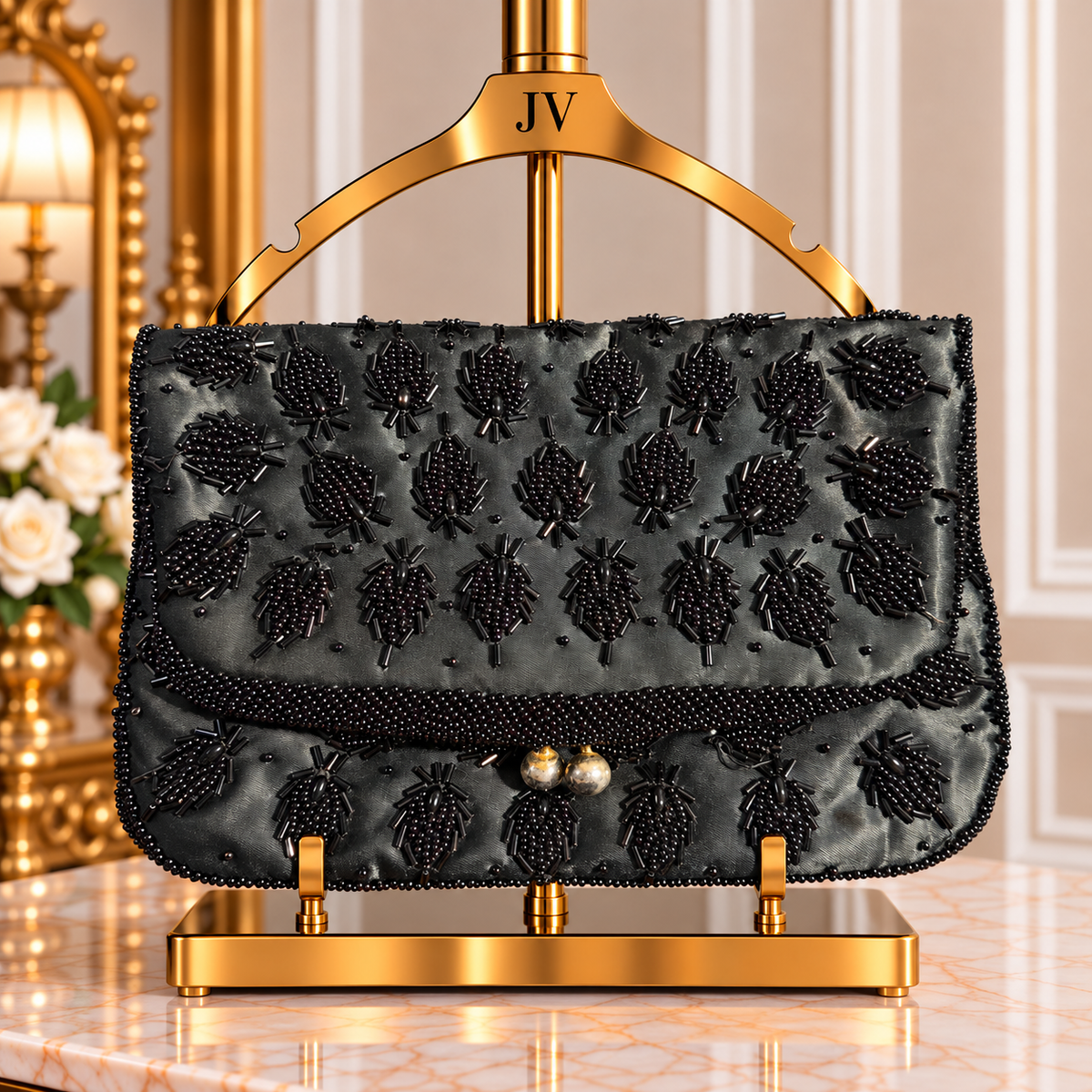 BEAD CLUSTER PURSE