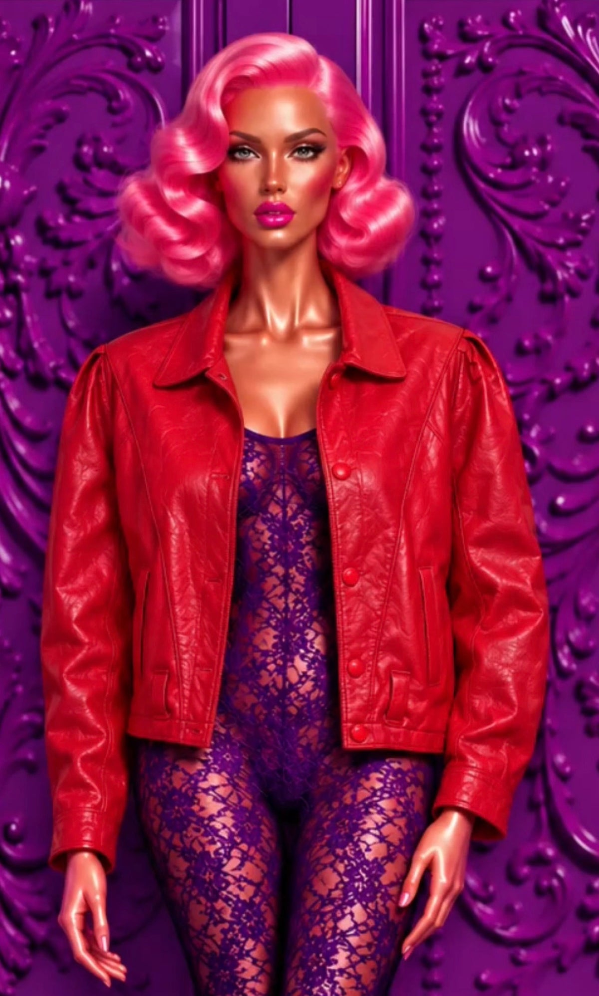 REDD Cropped Leather Jacket
